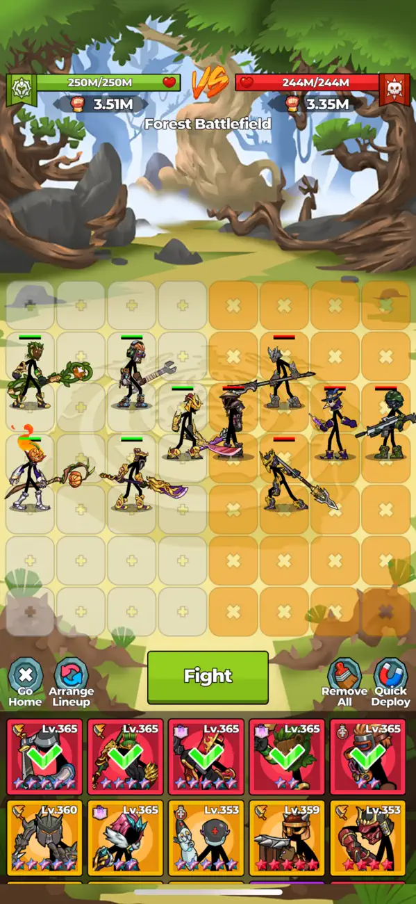 Eternal Line Heroes Hack screenshot 1 - game app interface