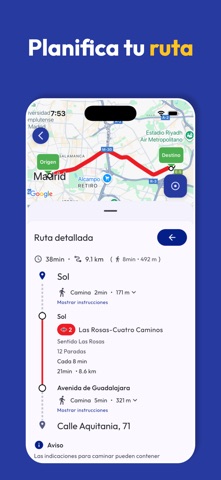 Madrid Metro Bus Cercanias screenshot