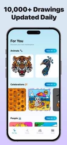Paint Pals AI - Coloring Games iPhone screenshot