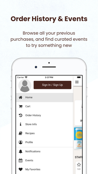 W & J Wines & Spirits Screenshot