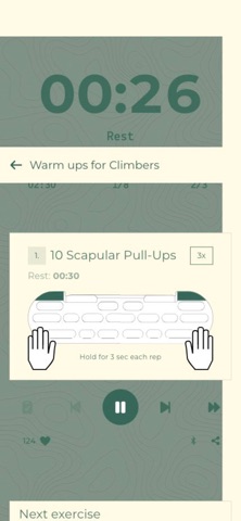 HangTime - Hangboard Training iPhone screenshot