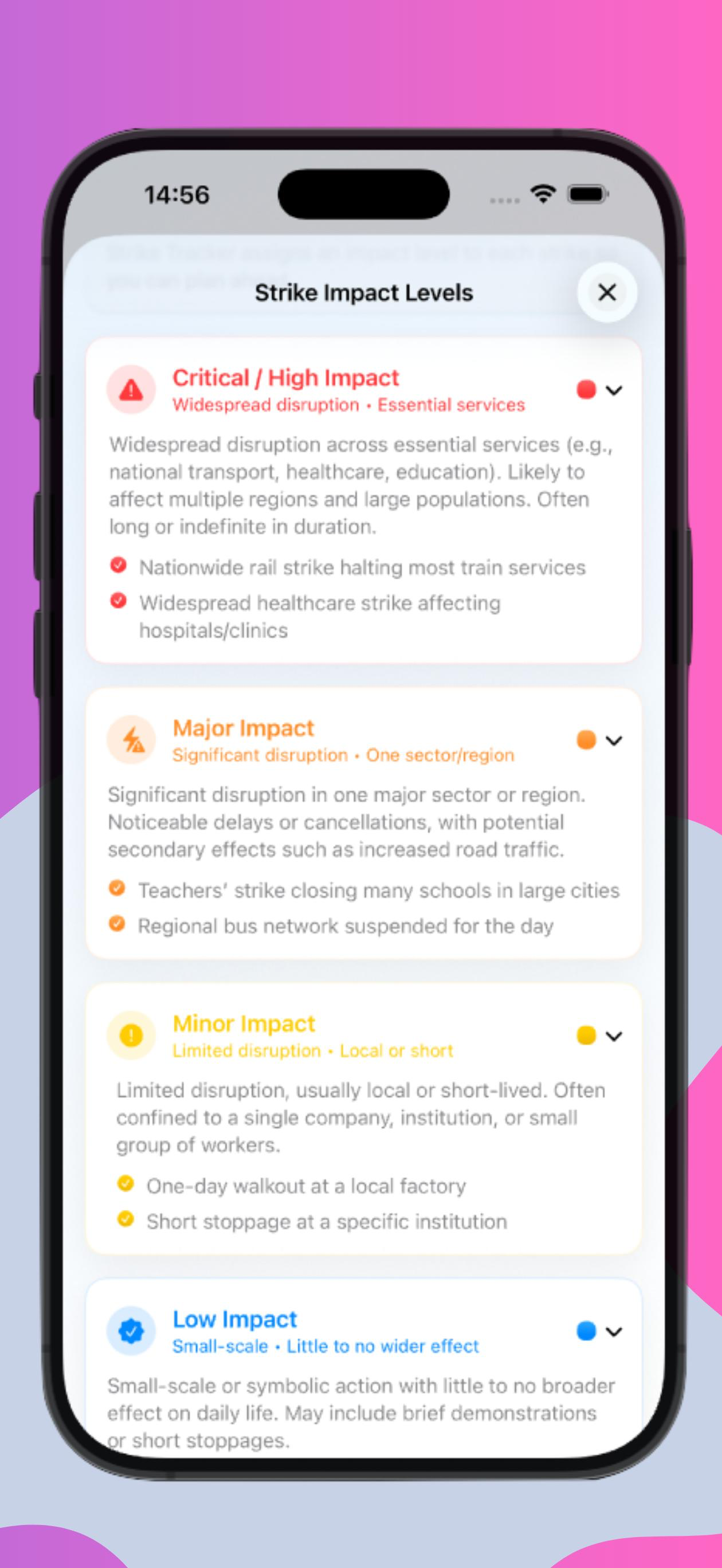 Strike Tracker: Work & Travel