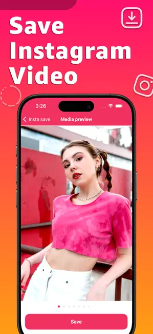 Instant Save: Reel Story Video iPhone screenshot 2