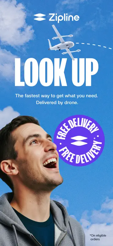 Zipline - Drone Delivery screenshot 1 of 6