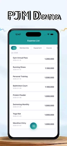 PJM Dana - Gym Expense Pal iPhone screenshot 3