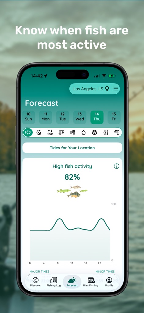 Fishing App & Times: Fishix - Sports App | MWM