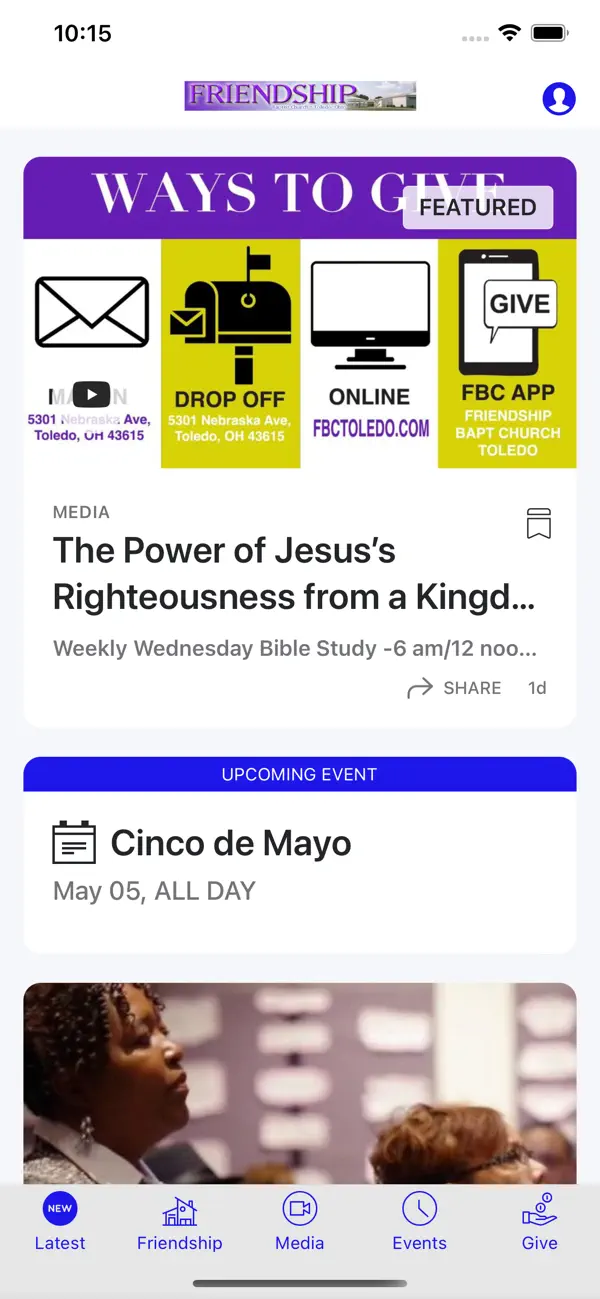 Screenshot #1 pour Friendship Bapt Church Toledo