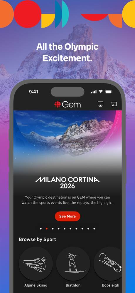 CBC Gem: Milano Cortina 2026 screenshot 1