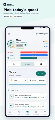 Dailora: Habit RPG Planner Screenshot 1 of 6