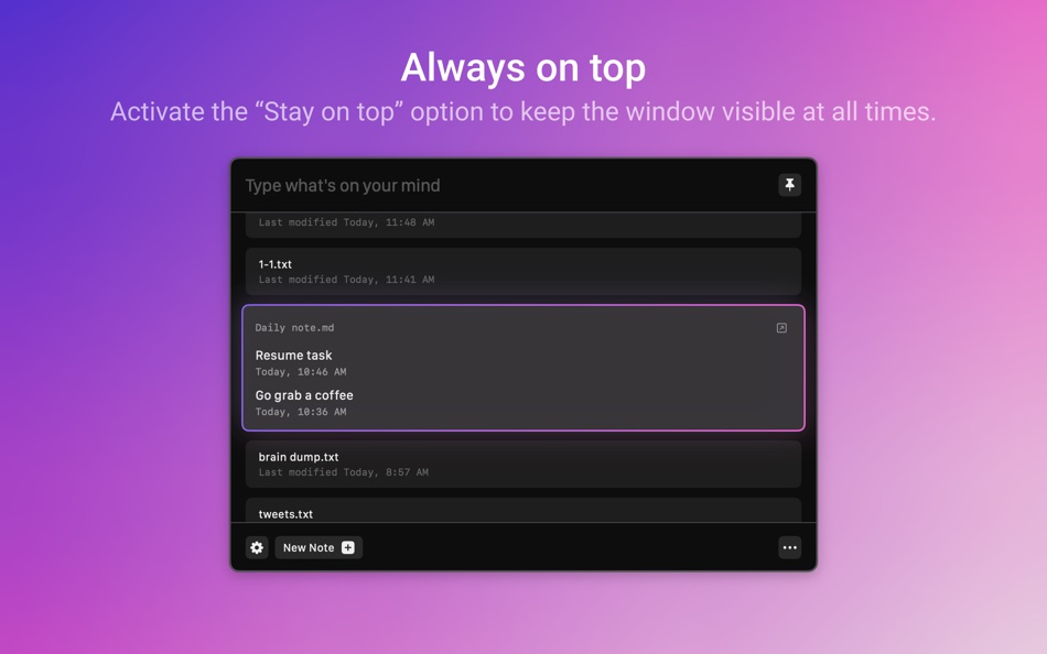 #7. Quick Note Taking – Type (macOS) 来自: Papercones Inc.