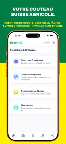 Recolt'IQ iPhone screenshot