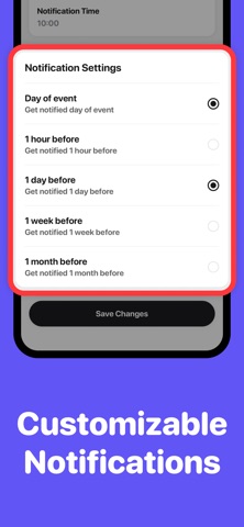 Birthday Countdown • Reminders screenshot