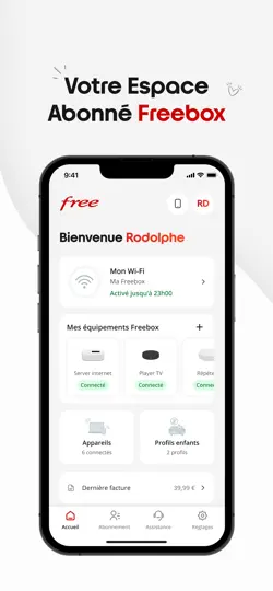 Capture d'écran de Free sur iPhone 1