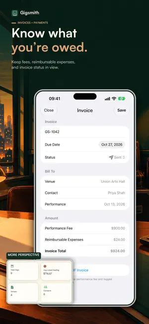 Gigsmith: Gig Manager screenshot 3