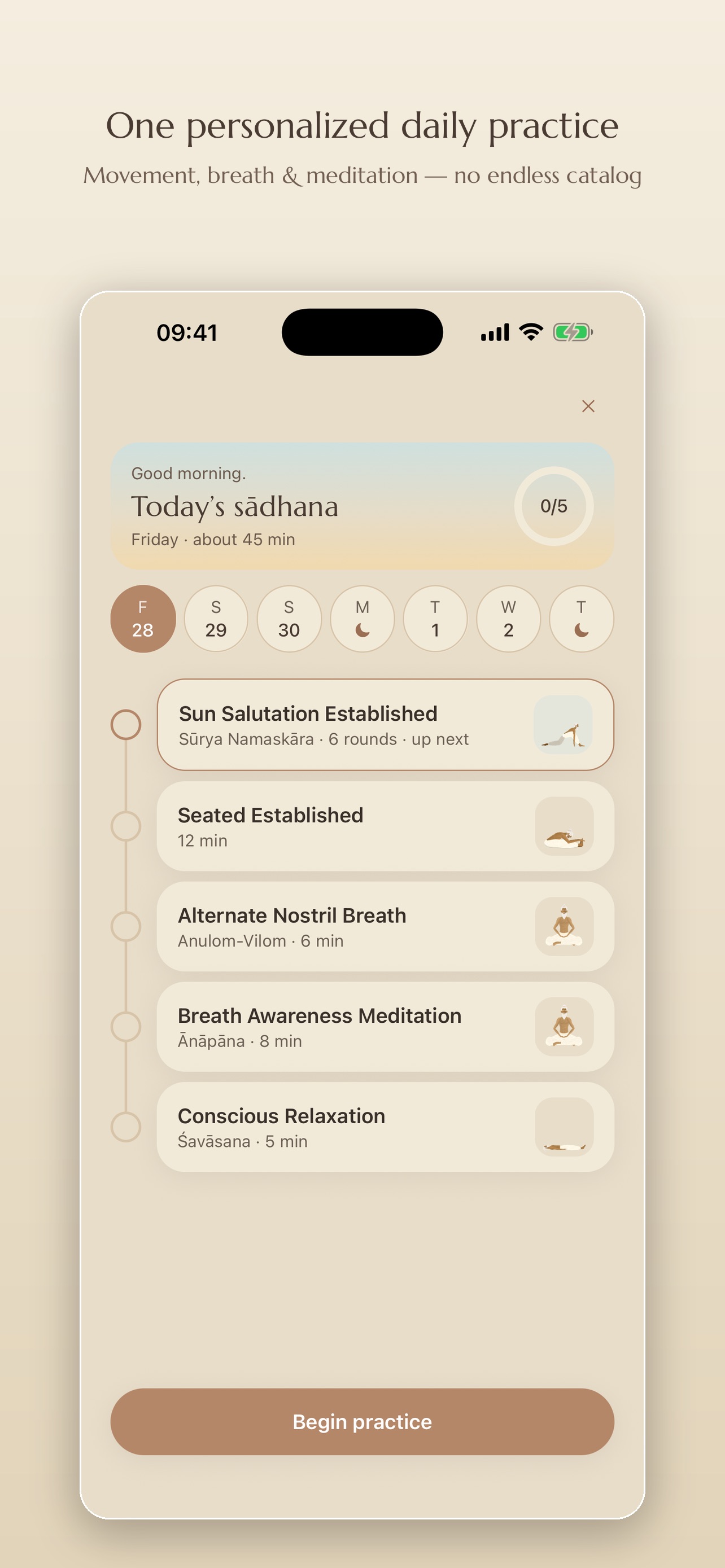 Screenshot 2 of Sadhana - Yoga & Meditation