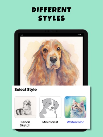 Petdraw: Pet Photo Art Editor iPad screenshot