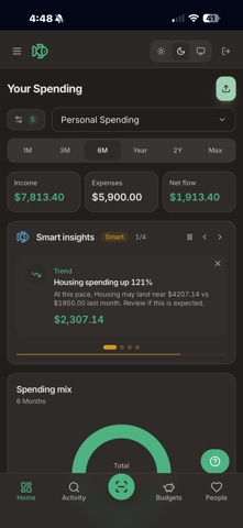 Winnow Finance iPhone screenshot