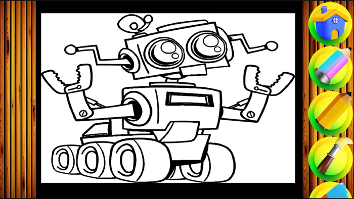 Draw Cool Smiley robot