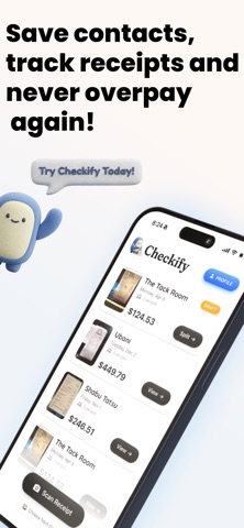 Checkify: #1 AI Bill Splitter iPhone screenshot