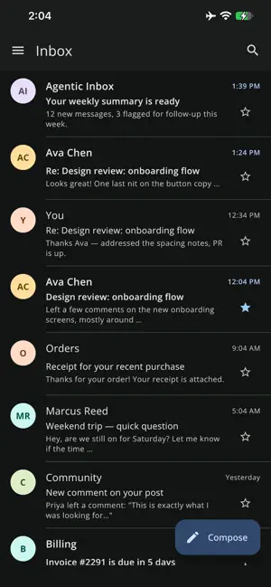 Agentic Inbox screenshot 2