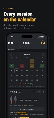 KURABELL Workout Log screenshot 7