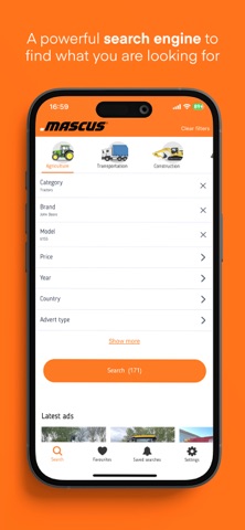 Mascus iPhone screenshot