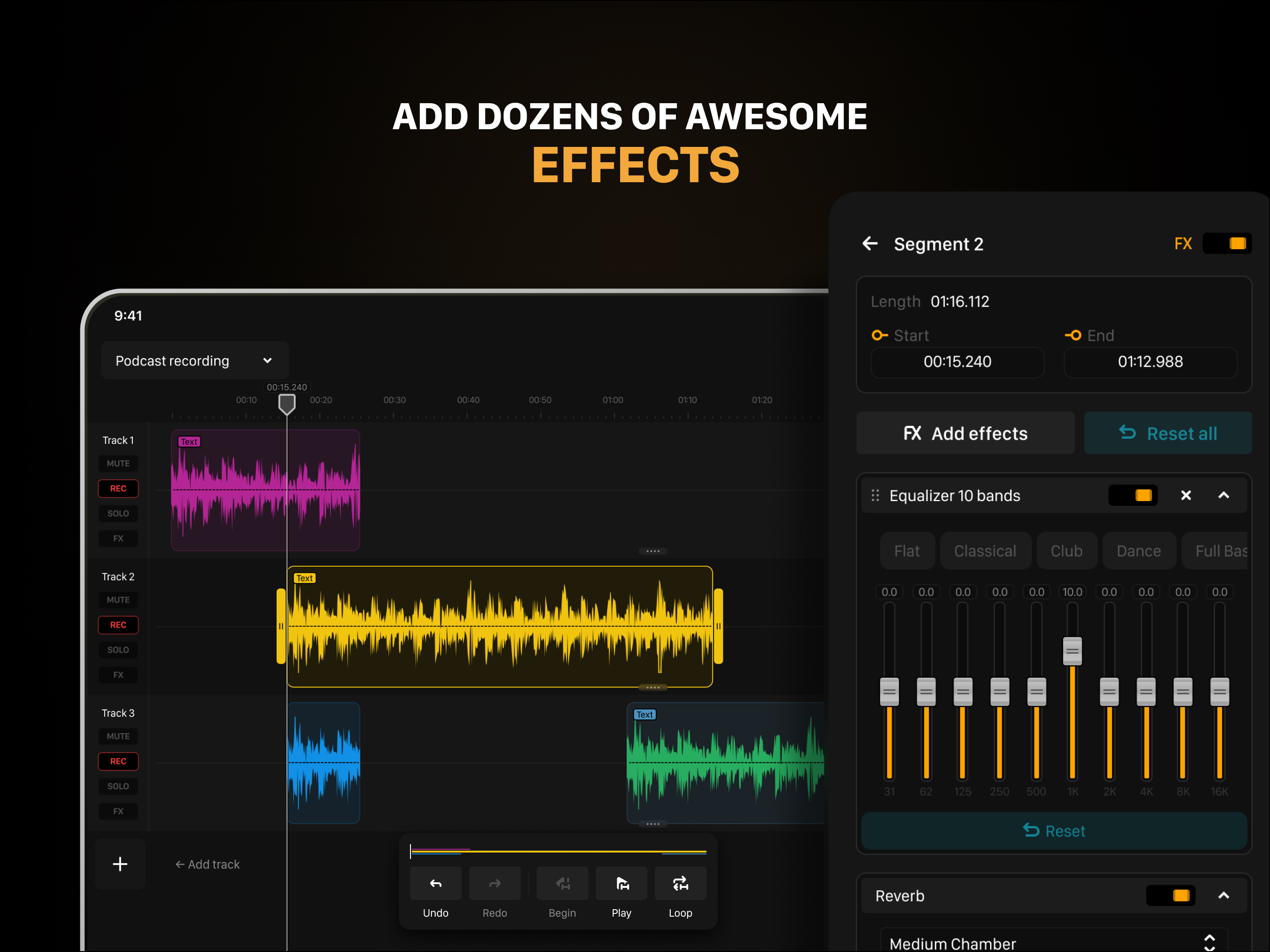 Audio One: Multitrack Editor screenshot 10