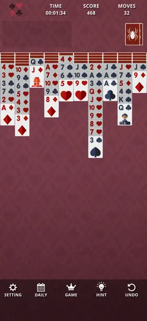 Spider Solitaire: Classic! screenshot 1
