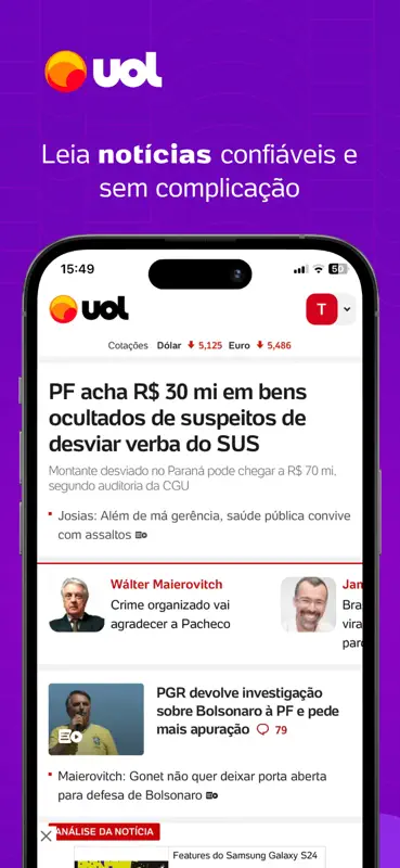 UOL: Notícias em tempo real screenshot 1 of 6