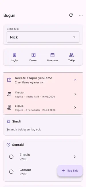 İlaç Takip & Hatırlatıcı screenshot 2