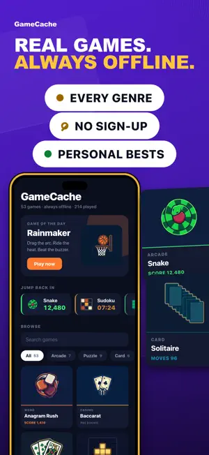 GameCache - No WiFi Games screenshot 1