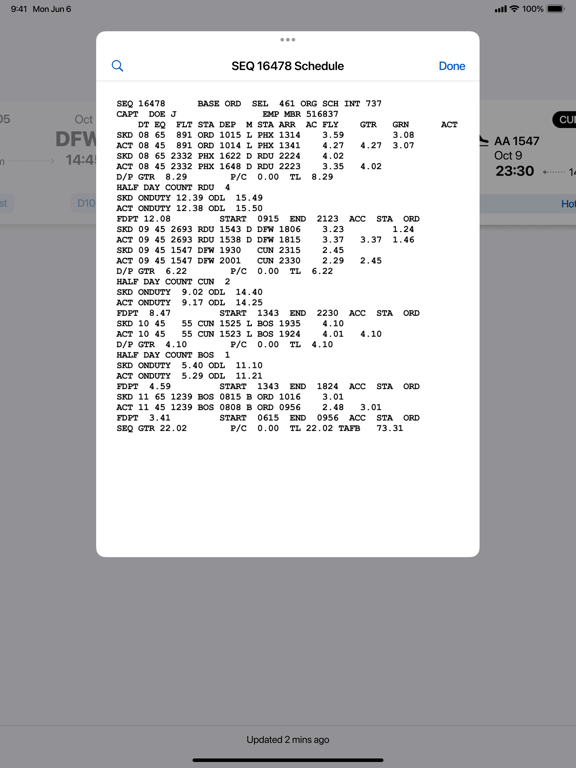 AA ECS iPad screenshot