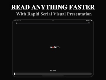 Readrrr - Focus Reader iPad screenshot