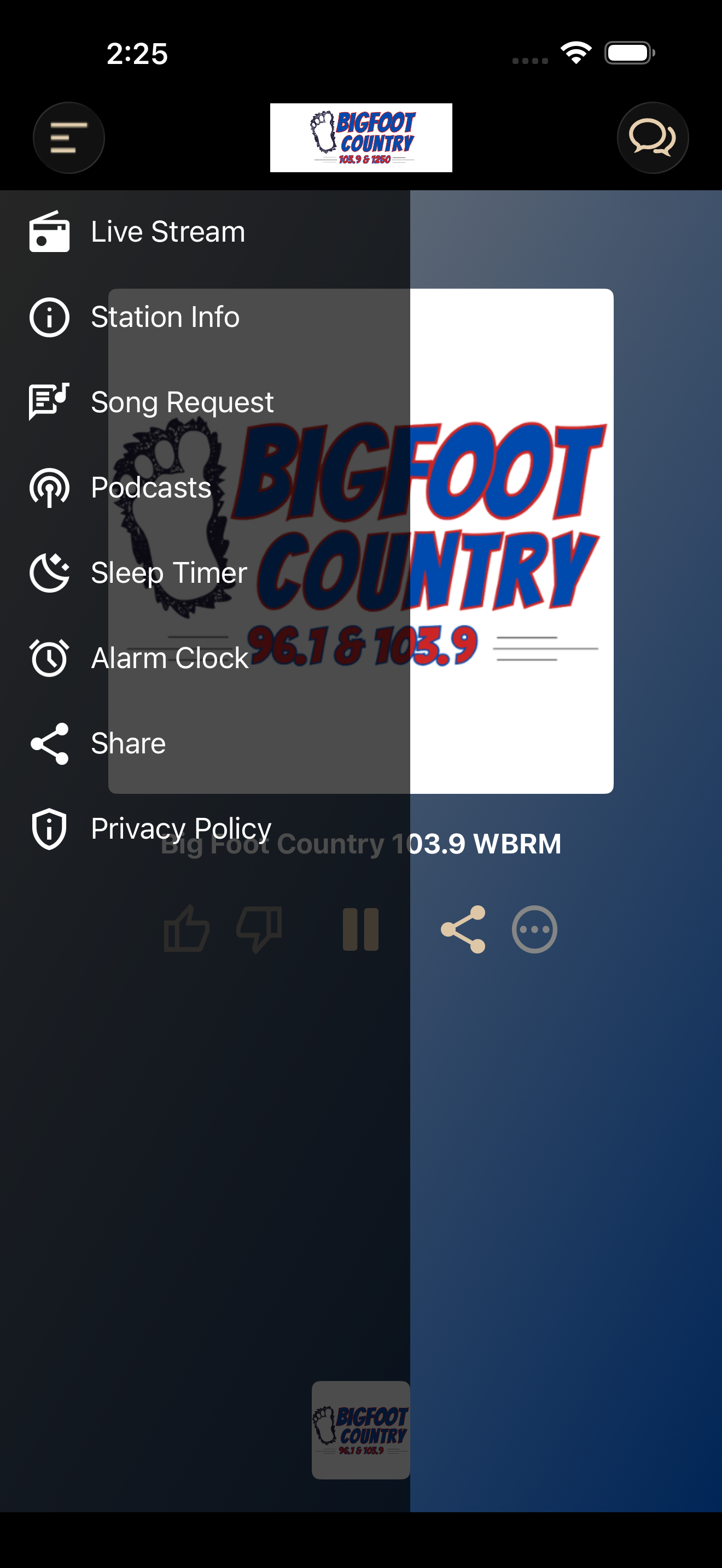 Big Foot Country 103.9 WBRM screenshot 3