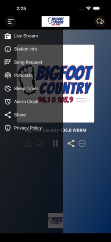 Big Foot Country 103.9 WBRM screenshot
