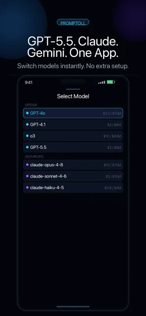 Promptoll: Multi AI Chat & API screenshot 3