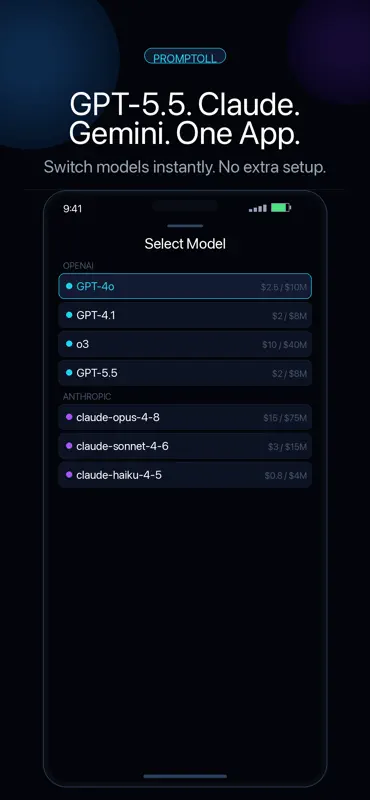 Promptoll: Multi AI Chat & API screenshot 3 of 5