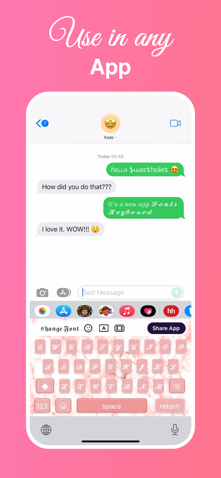 Fonts: Keyboard & Font Text screenshot 3