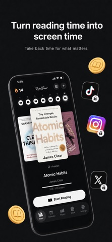 ReadTime: Read to Unlock Apps Screenshot 1 of 7
