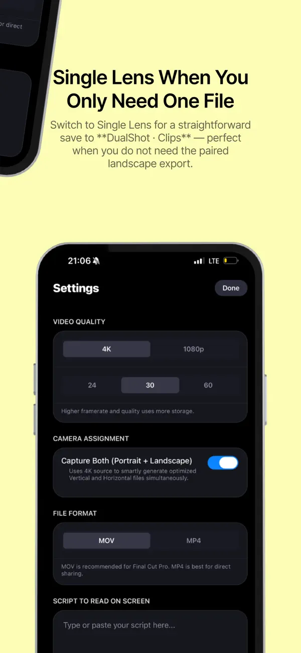 #3. DualShot Record (iOS) By: Samuel Ajiboye
