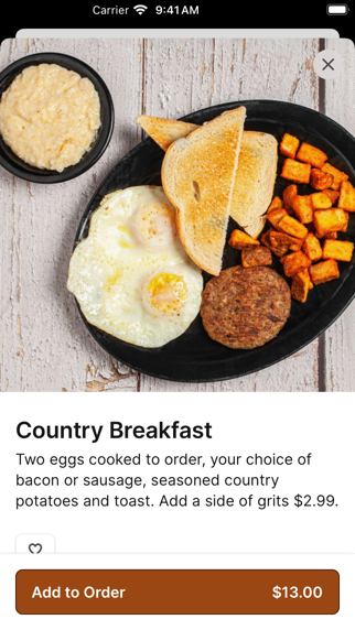 Screenshot 3 of True Grit American Bistro App