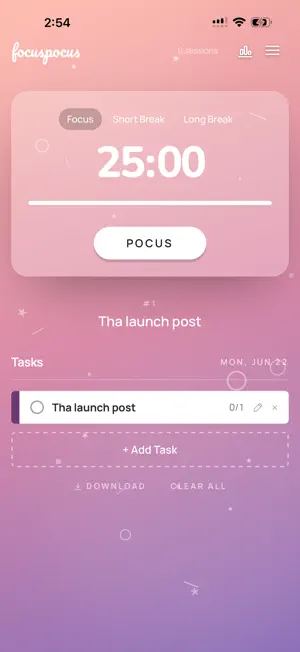 FocusPocus - Timer screenshot 1