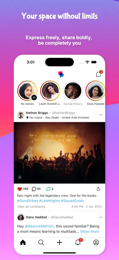 UpScrolled screenshot 1