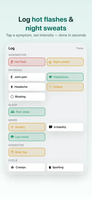 Marea: Menopause Tracker screenshot 2