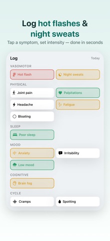Marea: Menopause Tracker Screenshot 2 of 6