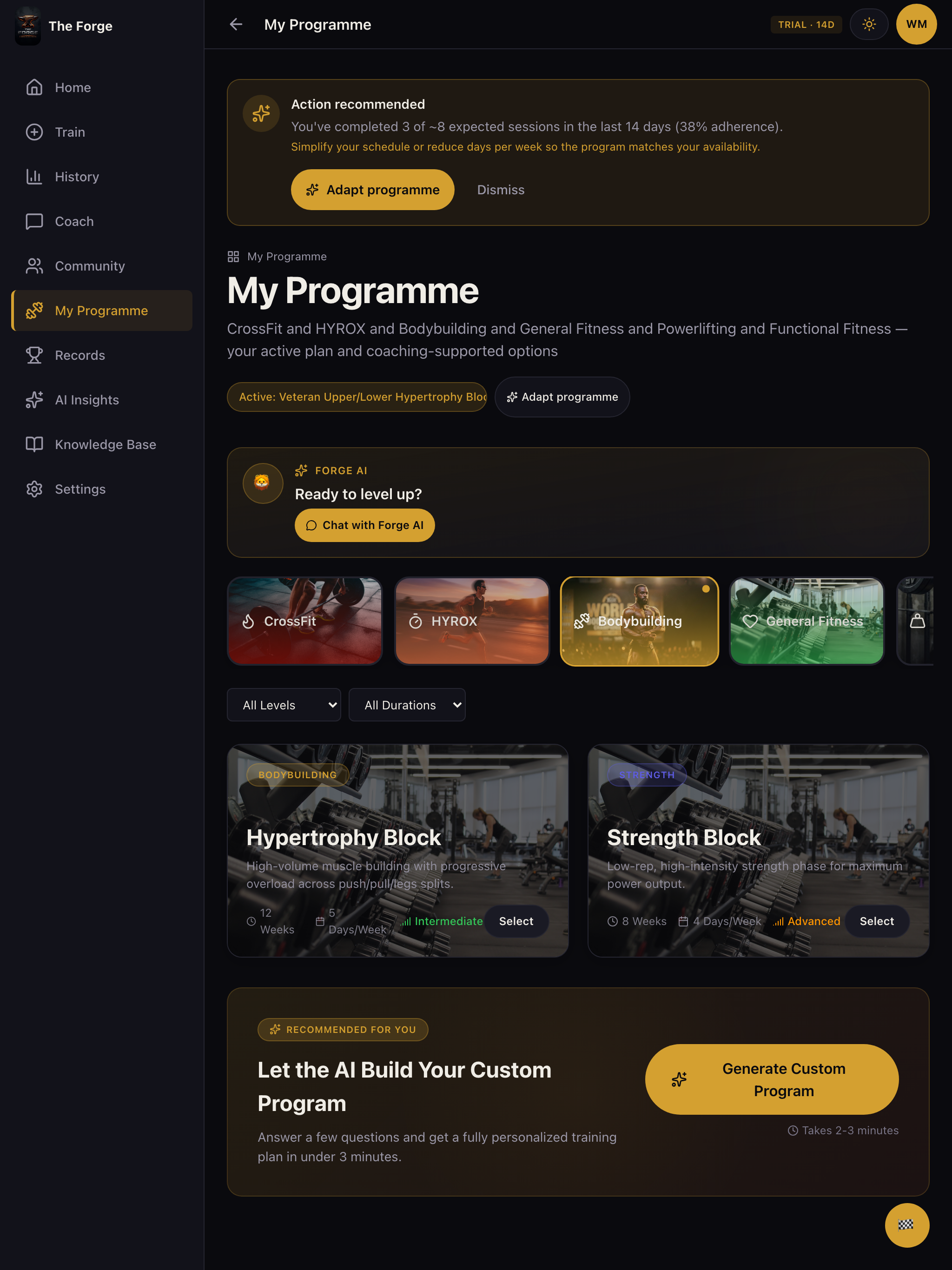The Forge: AI Gym Coach screenshot 6