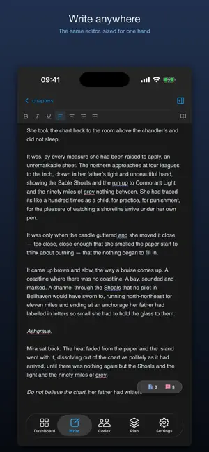 Novalist - Novel Writing screenshot 1