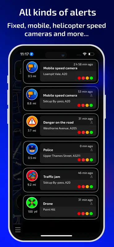 Radarbot: Speed Cameras | GPS screenshot 4 of 8