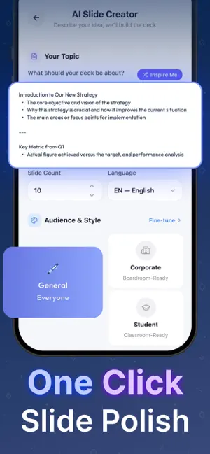 GMM AI APP: Slides & PPT screenshot 3