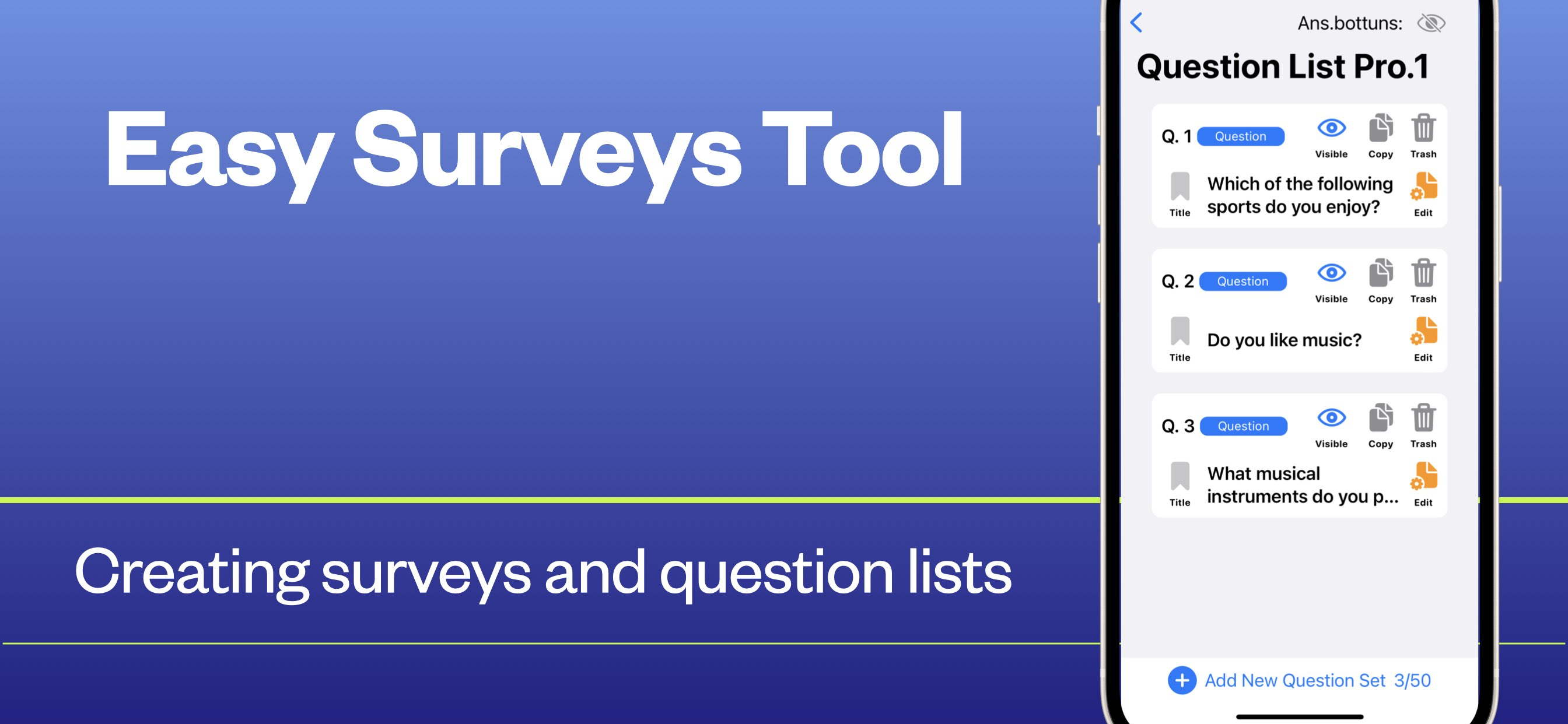 Easy Surveys Tool
